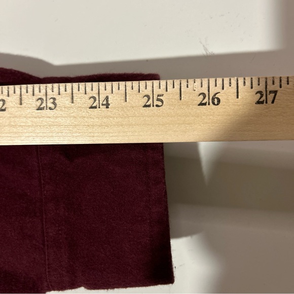 Red Head Heavyweight Shirt Men’s Large Maroon Brushed Cotton Classic Casual - Picture 10 of 11